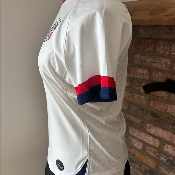 Nike White Soccer Jersey with Red and Blue Details - Picture 2 of 5
